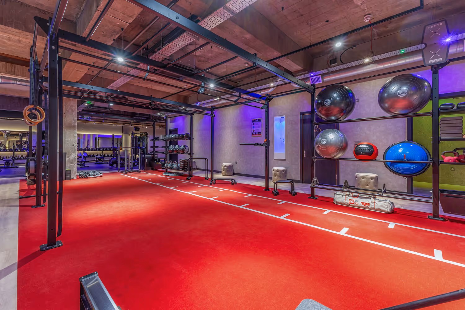 The open movement and rehabilitation training space at V1BE, Manchester